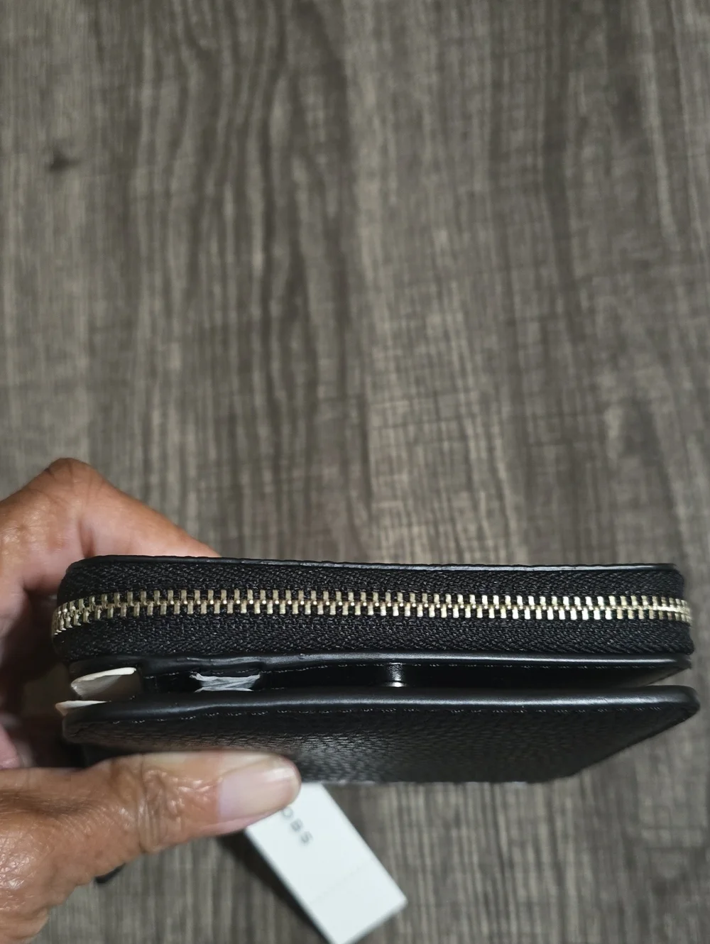 Marc Jacobs Black Leather Zip Wallet